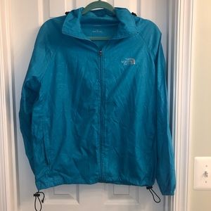 Blue north face windbreaker